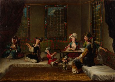 تطريز النساء ، 1730s بواسطة فانمور