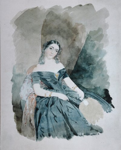 صورة ليونيلا إيفانوفنا باراتينسكايا ، الأميرة زو ساين فيتجنشتاين 1816-1918 ، 1846 بواسطة فاسيلي سيمينوفيتش سادوفنيكوف