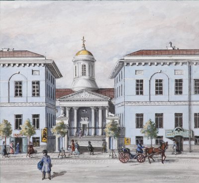 نيفسكي بروسبكت في سانت بطرسبرغ ، 1830-1840 بواسطة فاسيلي سيمينوفيتش سادوفنيكوف