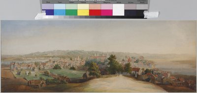 منظر لكونو ، بقلم سادوفنيكوف ، فاسيلي سيميونوفيتش (1800-1879). لوحة مائية على الورق ، نهاية أربعينيات القرن التاسع عشر. متحف الدولة لتاريخ سانت بطرسبرغ بواسطة فاسيلي سيمينوفيتش سادوفنيكوف