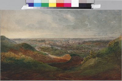 View of Vilna, by Sadovnikov, Vasily Semyonovich (1800-1879). Watercolour on paper بواسطة فاسيلي سيمينوفيتش سادوفنيكوف
