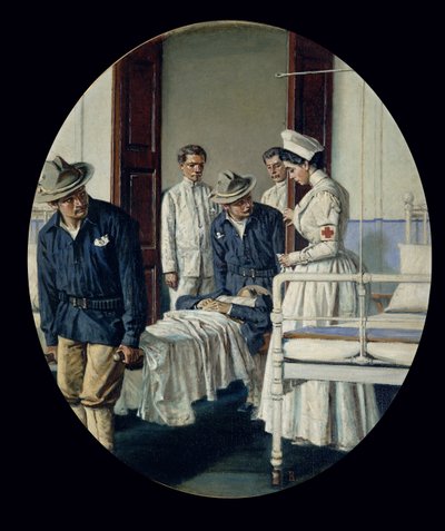 في مستشفى عسكري بواسطة Vasili Vasilievich Vereshchagin