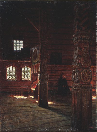 داخل كنيسة بطرس وبولس في Puchug ، 1894 بواسطة Vasili Vasilievich Vereshchagin