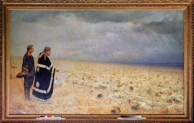المهزوم ، قداس (المهزوم ، قداس الموتى) (بعد حصار بلفن (بليفنا) في بلغاريا ، الحرب الروسية التركية بواسطة Vasili Vasilievich Vereshchagin