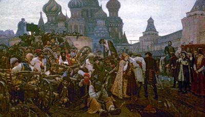 صباح إعدام Streltsy في 1698 ، 1881 بواسطة Vasilij Ivanovic Surikov
