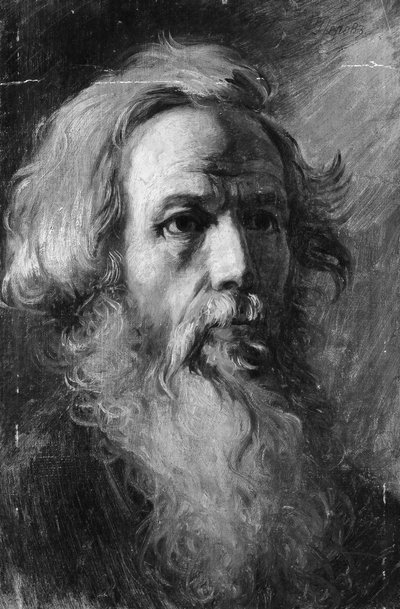 رأس رجل ، ربما كاليفورنيا. 1870-1882. بواسطة فاسيلي بيروف