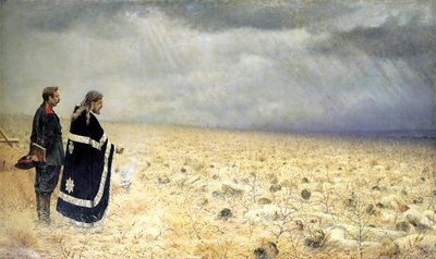 المهزوم ، قداس ، c1877-c1878 بواسطة Vasily Vereshchagin