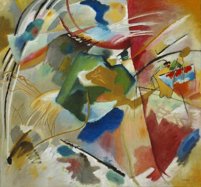 الرسم بالمركز الأخضر ، 1913. بواسطة فاسيلي كاندينسكي