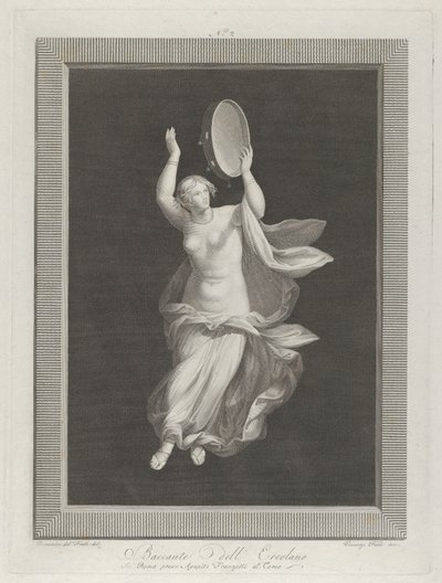 قطيع عاري جزئيًا يعزف على الدف ، كاليفورنيا. 1795-1820 بواسطة دومينيكو ديل فريت