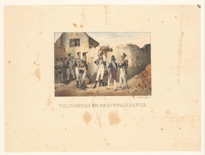 Voltigeurs op verkenning Voltigeurs في الاستطلاع (العنوان على الكائن) مشاهد عسكرية (عنوان المسلسل) مشاهد عسكرية (عنوان المسلسل) بواسطة veuve Delpech (Naudet)