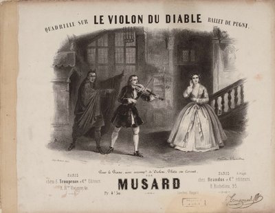 كوادريل لو فيولون دو ديابل بقلم سيزار بوجني ، كاليفورنيا. 1849. بواسطة فيكتور كويندر