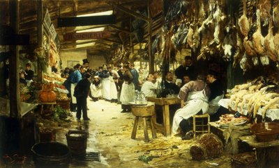 السوق ، 1885 بواسطة فيكتور جابرييل جيلبرت