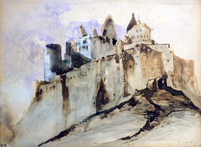 شاتو فياندن ، 1871 (مرحاض ، قلم جاف وحبر ويغسل على ورق) بواسطة فيكتور هوغو