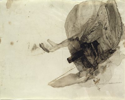 بدون عنوان ، c.1853-5 (غسل الحبر على الورق) بواسطة فيكتور هوغو