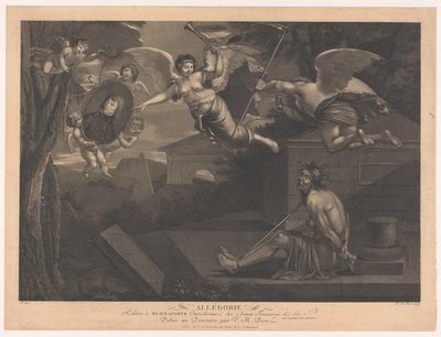 Allegory op Napoleon I Bonaparte Allegory المتعلقة بـ Buonaparte Generalissimo من الجيوش الفرنسية (العنوان على الكائن) بواسطة فيكتور ماري بيكو