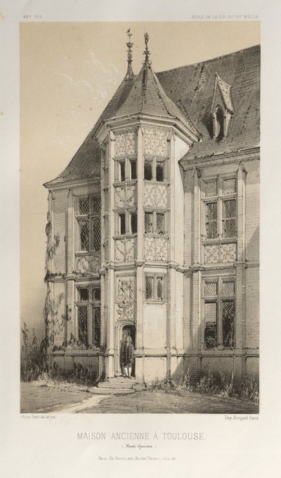 ... رر. 43 ، Old House In Toulouse Haute-Garonne ، 1860. بواسطة فيكتور بيتي