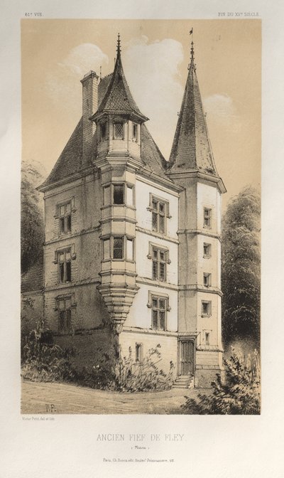 ... رر. 61 ، Ancien Fief De Fley Nièvre ، 1860. بواسطة فيكتور بيتي