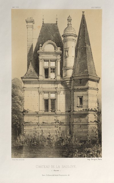 ... رر. 64 ، Château De La Sauloye Mayenne ، 1860. بواسطة فيكتور بيتي