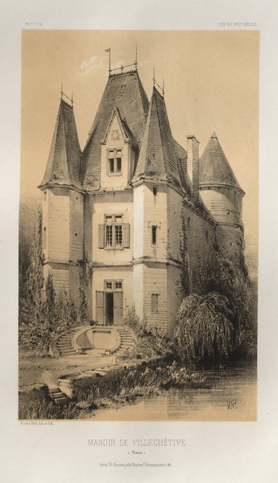 ... رر. 70 ، Manoir De Villechétive Nièvre ، 1860. بواسطة فيكتور بيتي