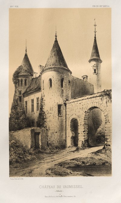 ... رر. 89 ، Château du Vaumissel Calvados ، 1860. بواسطة فيكتور بيتي