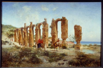 القناة الرومانية في شرشال (الجزائر). لوحة لفيكتور بيير هوغيت (1835-1902) بواسطة فيكتور بيير هوجيت