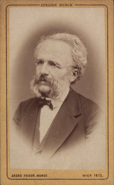 صورة للملحن أوغست فيلهلم أمبروس 1816-1876 ، 1773. بواسطة فيينا. استوديو الصور جورج فريدريش مونك