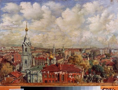 موسكو (روسيا) - لوحة لفيكتور ياكوفليفيتش ياكوفليف (1844-؟) ، زيت على قماش ، فن روسي بواسطة فيكتور ياكوفليفيتش ياكوفليف