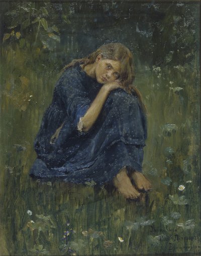دراسة Alyonushka ، 1881 بواسطة فيكتور ميخائيلوفيتش فاسنيتسوف