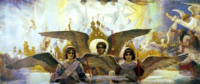 أمام الجنة ، الجزء المركزي ، 1885-1896. بواسطة فيكتور ميخائيلوفيتش فاسنيتسوف