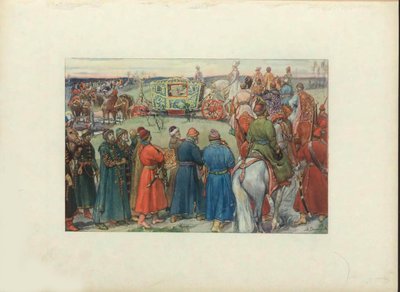 القيصر اليكسي ميخائيلوفيتش ركوب إلى الصيد ، 1896 بواسطة فيكتور ميخائيلوفيتش فاسنيتسوف