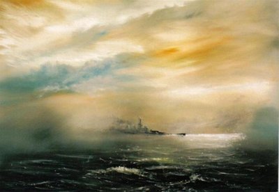 الفجر قبل فجر الكارثة HMS Hood 1941 ، 2012 بواسطة فنسنت الكسندر بوث