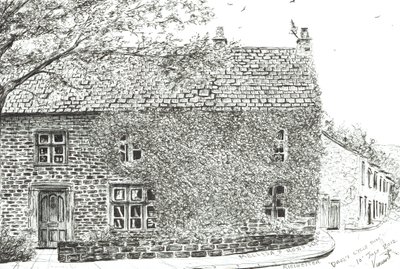 منزل في Ribchester ، 2012 ، (حبر على ورق) بواسطة فنسنت الكسندر بوث