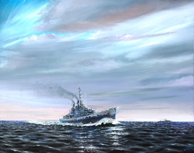 USS أتلانتا دوريات Guardalcanal 1942 ، 2019 بواسطة فنسنت الكسندر بوث