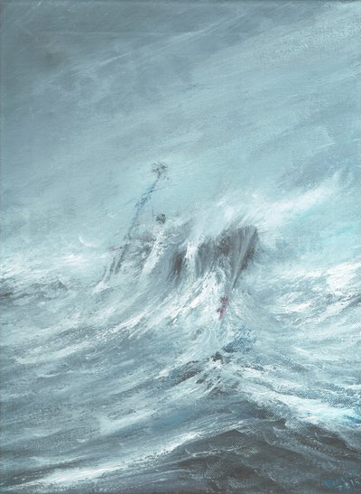 فقدت يو إس إس هال في إعصار المحيط الهادئ في 18 ديسمبر 1944 ، 2019 بواسطة فنسنت الكسندر بوث