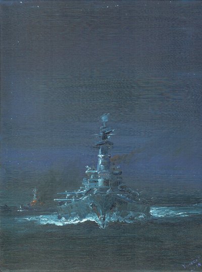 USS Washington تشاهد كيريشيما على الرادار في Guadalcanal 1942 ، 2019 بواسطة فنسنت الكسندر بوث