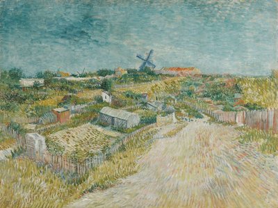 حدائق الخضار في مونمارتر 1887. بواسطة فنسنت فان جوخ