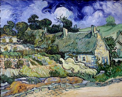 Chaumes de cordeville in Auvers-sur-Oise (Auvers sur Oise) لوحة للفنسنت فان جوخ (1853-1890) 1890 صن. 0.73x0.92 م باريس ، متحف أورساي بواسطة فنسنت فان جوخ