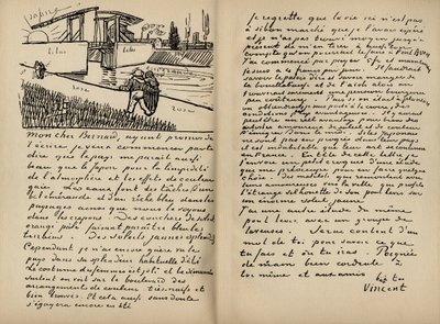 فاسمي لرسالة من فنسنت فان جوخ إلى إميل برنارد في 18 مارس 1888 ، من كتاب "فنسنت فان جوخ بقلم يوليوس ماير جريف ، نُشر عام 1912 (مطبوع) بواسطة فنسنت فان جوخ