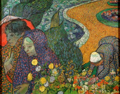 سيدات آرل ذاكرة الحديقة في إيتن ، 1888. بواسطة فنسنت فان جوخ
