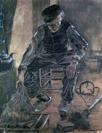 الرجل العجوز كيندلنج وود ، 1881 بواسطة فنسنت فان جوخ