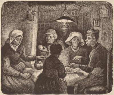 أكلة البطاطس 1885. بواسطة فنسنت فان جوخ