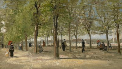 منتزه في حديقة لوكسمبورغ. 1886 بواسطة فنسنت فان جوخ