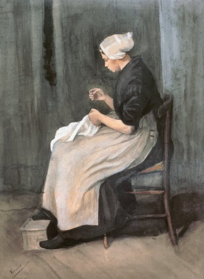 Scheveninger Näherin بواسطة فنسنت فان جوخ