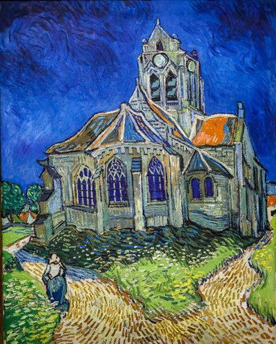 الكنيسة في Auvers-Sur-Oise ، منظر من رئيس الطهاة بواسطة فنسنت فان جوخ