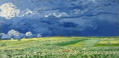 ويتفيلد تحت سحابة الرعد ، 1890 بواسطة Vincent van Gogh