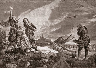 حرب الاستقلال الإسبانية (1808-1814). جنازة في لا مونكلوا ، مدريد يوم 3 مايو بواسطة فنسنت جونزاليس بالمارولي