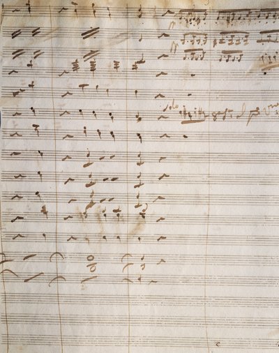 نتيجة مكتوبة بخط اليد لأوبرا بياتريس دي تندا ، بقلم فينسينزو بيليني (1801-1835) بواسطة فينسينزو بيليني