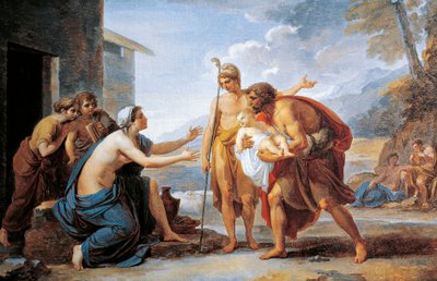 Paris and Hecuba, by Vincent Camuccini (1771-1844) بواسطة فينسينزو كاموتشيني