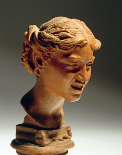 رأس امرأة من كابري ، بواسطة فينسينزو جيميتو (1852-1929) ، شمع أحمر بواسطة فينتشنزو جيميتو