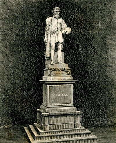 النصب التذكاري لأنطونيو أليجري دا كوريجيو ، بواسطة فينتشنزو فيلا (1820-1891) ، كوريجيو ، إميليا رومانيا ، إيطاليا بواسطة فينسينزو فيلا